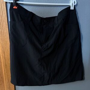 Black athletic skort